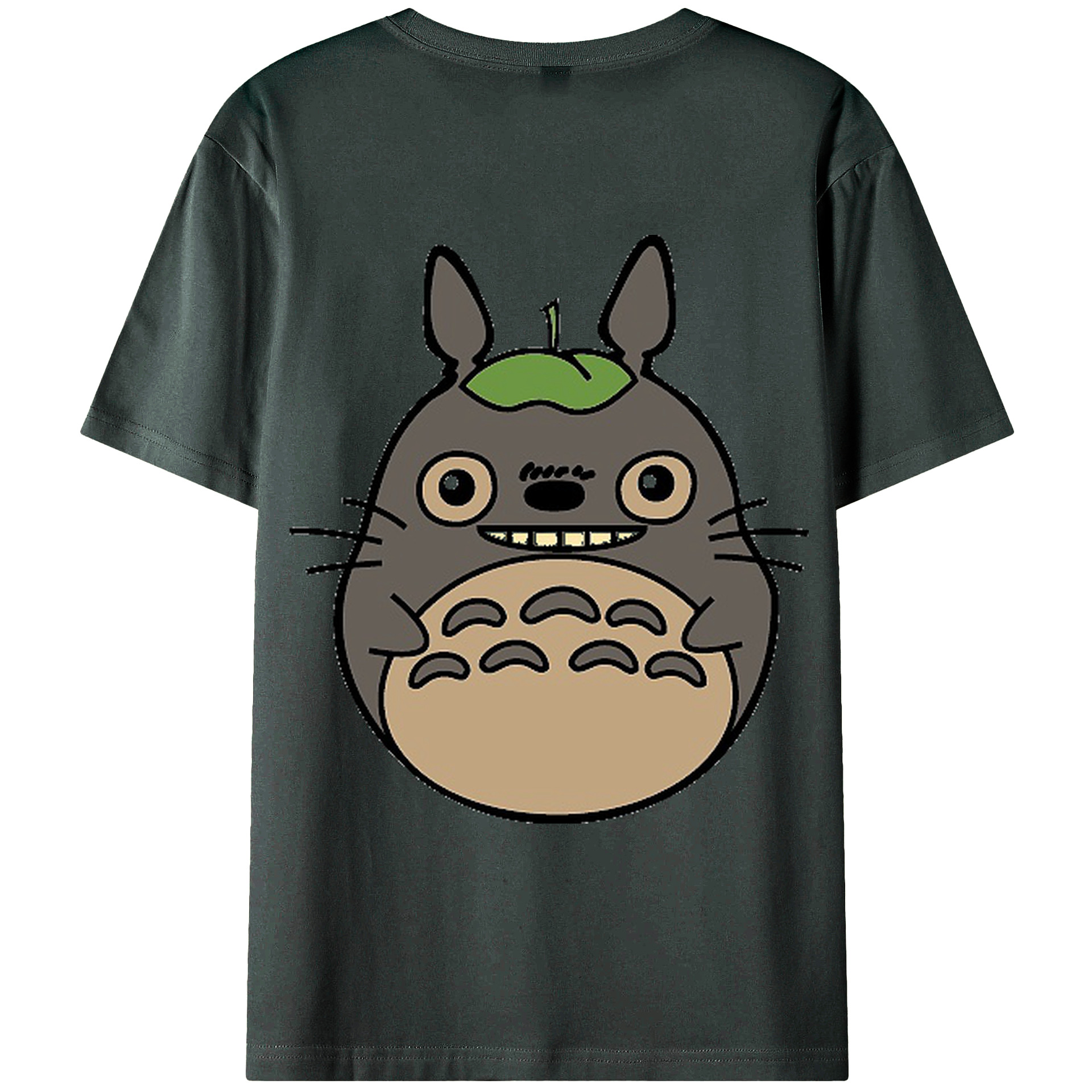 （画像用） となりのトトロ 草壁メイ 草壁サツキ My Neighbor Totoro Satsuki Kusakabe Mei Kusakabe 綿100％ メンズ半袖Tシャツ（バックプリント） 通気性